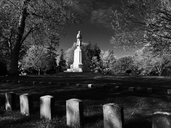 Image: Civil War soldier statue; Antietam National Cemetery; Sharpsburg, MD; dedicated Sept. 17, 1880 (U.S. National Park Service)